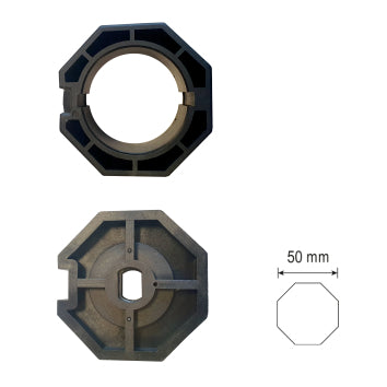 Brel adaptieset voor ronde buis 85, voor 45mm motoren Brel adaptieset voor ronde buis 85, voor 45mm motoren