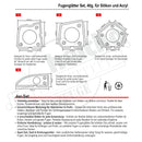 Fugenabzieher Set für Silikon und Acryl