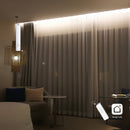 Vorhangsystem | WiFi-Motor + Handfunksender + 1-läufige Gardinenschiene