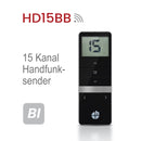 15-Kanal Handfunksender, bi-direktional, dunkelgrau - Edelstahl