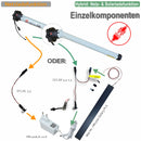 Akku-Rohrmotor mit steckbarer Ladebuchse