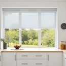 Elektrische Fensterrollo mit Funk-Akkumotor 12V + Sender | Montage ohne Bohren | bis 1,4m Breite & 2,5m Länge