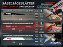 Säbelsägeblätter