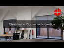 Elektrische Kassettenrollos mit Funk-Akkumotor 12 V | bis 4,0m Breite & 2,4m Länge