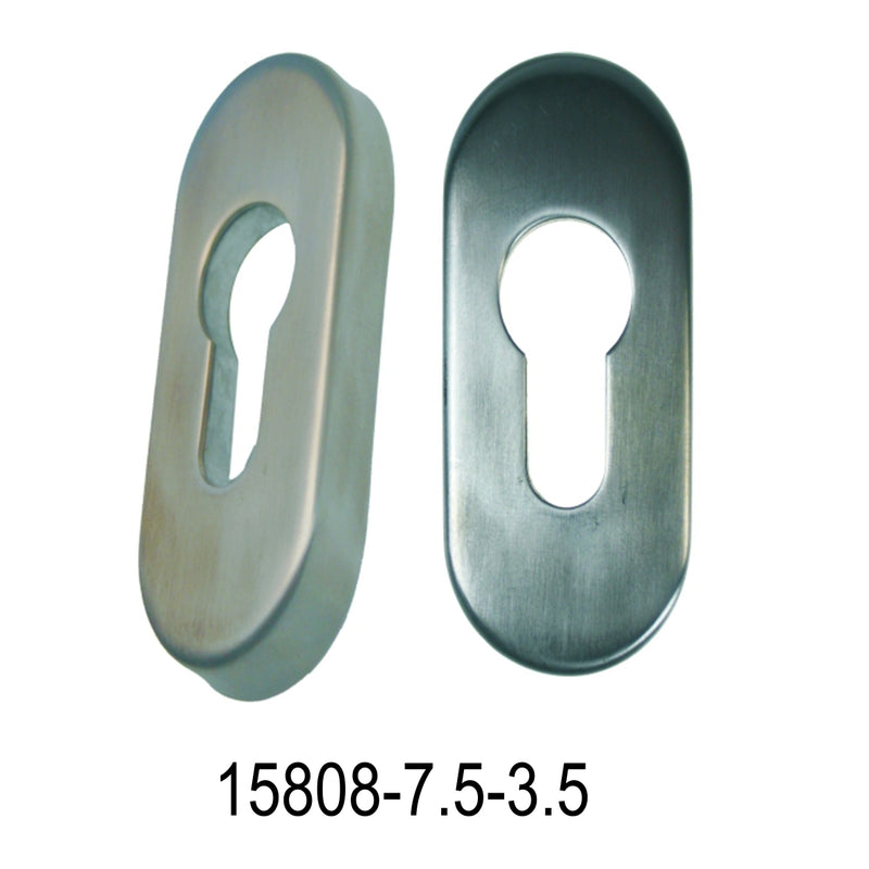 Schutzrosette oval 8 mm Edelstahlabdeckung 75 x 34 x 9,5 ( 1 ST )