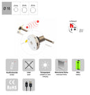Fensterrollo AKKU-Rohrmotor | "Mini" nur 16mm Rohrdurchmesser | 0,3 Nm, Bi-Funk