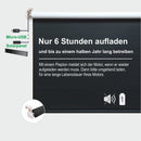 Elektrische Fensterrollo mit Funk-Akkumotor 12V + Sender | Montage ohne Bohren | bis 1,4m Breite & 2,5m Länge