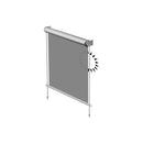 Elektrische MAXI-Vertikalmarkise mit Funkmotor 230V oder 12V | bis 4,6 m Breite