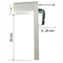 2x Klemmlager für Rollos mit Führungsschiene, 5 - 25 mm Rahmenstärke ( 1 VE )