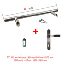 Haustürdrücker-Stoßgriff-Sets | Edelstahl | 45° & 90° Stützen